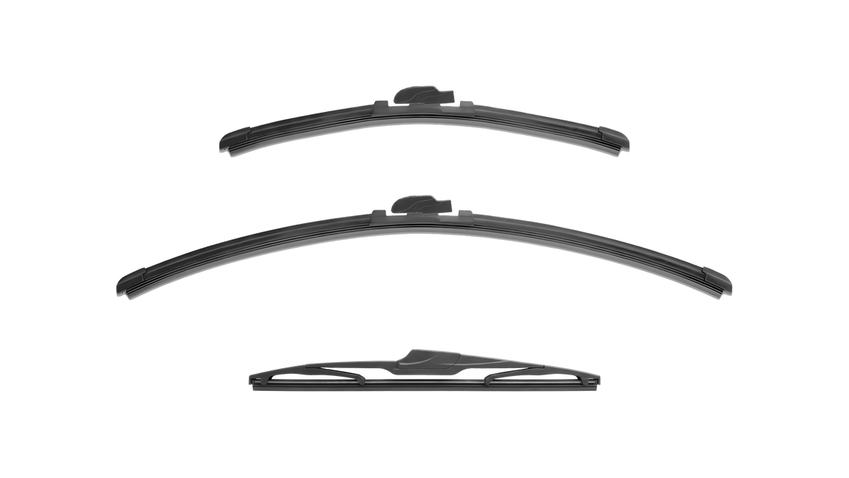 Wiper Blades for Mitsubishi Mirage 2012 - 2021 (LA) Hatch Front & Rear Kit