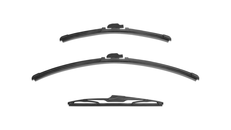 Wiper Blades for Mitsubishi Mirage 2012 - 2021 (LA) Hatch Front & Rear Kit