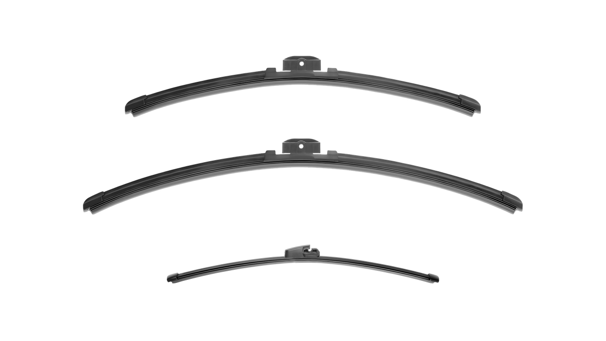 Wiper Blades for Volkswagen Polo 2001 - 2005 (9N) Hatch Front & Rear Kit