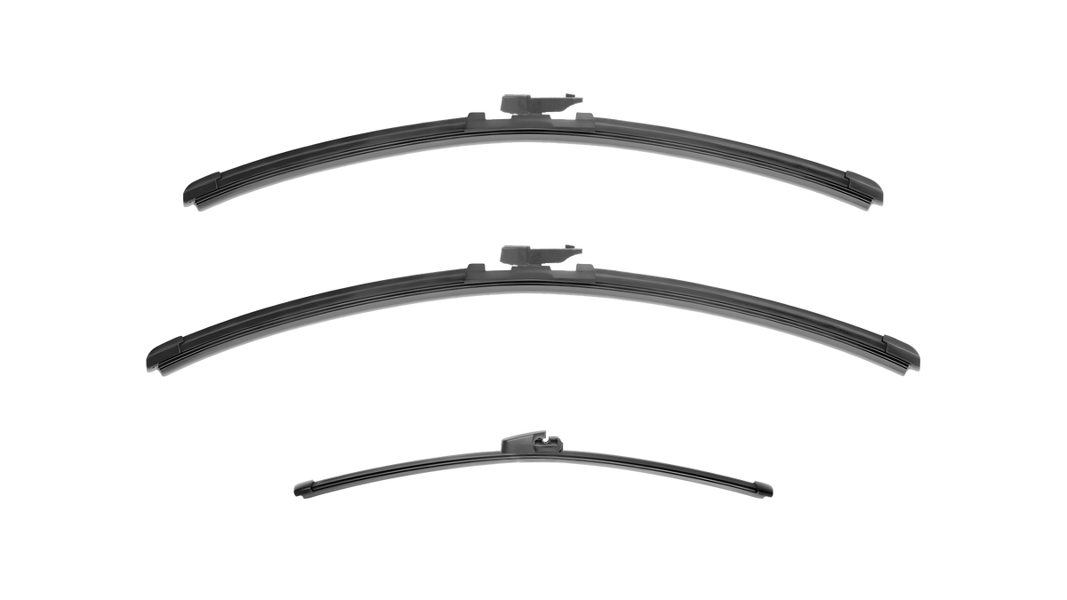 Wiper Blades for Volkswagen Polo 2005 - 2010 (9N3) Hatch Front & Rear Kit