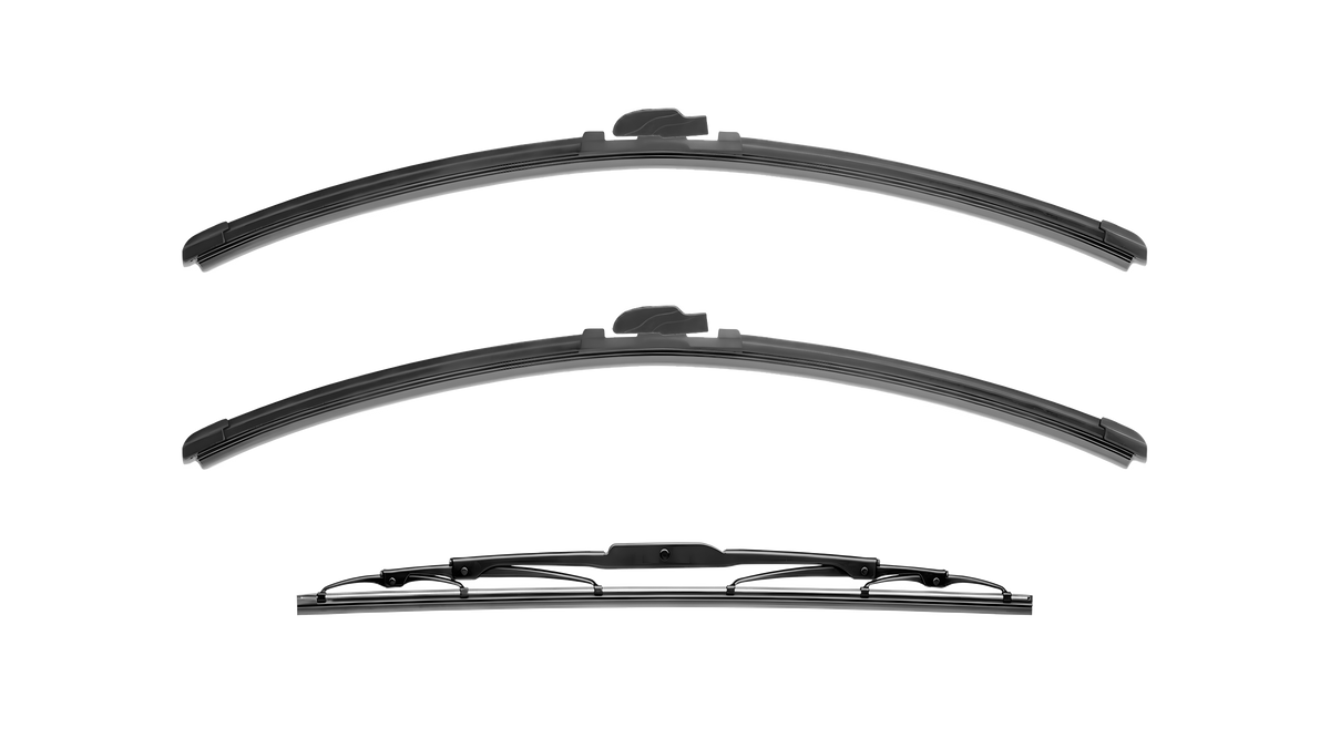 Wiper Blades for Volkswagen Caravelle 1990 - 2003 (T4) Rear Tailgate Front & Rear Kit