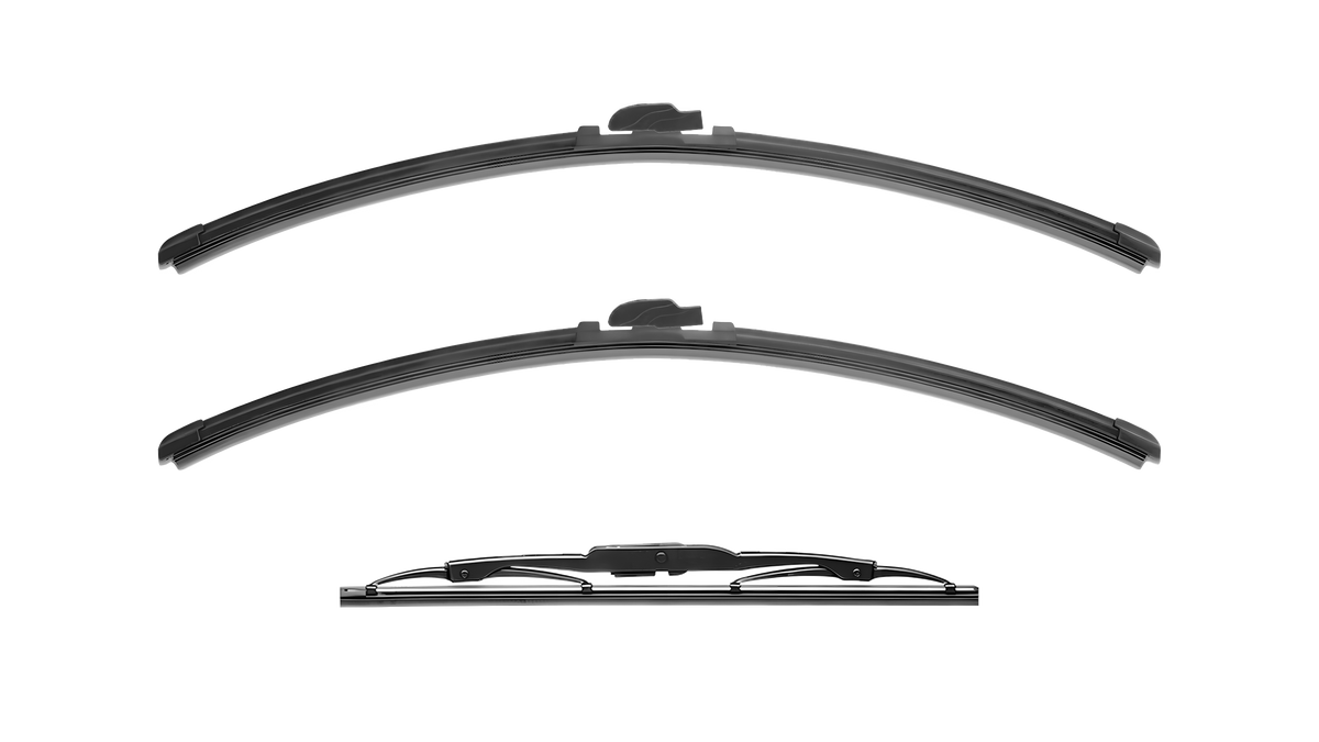 Wiper Blades for Smart ForTwo 2004 - 2007 (450) Coupe Front & Rear Kit