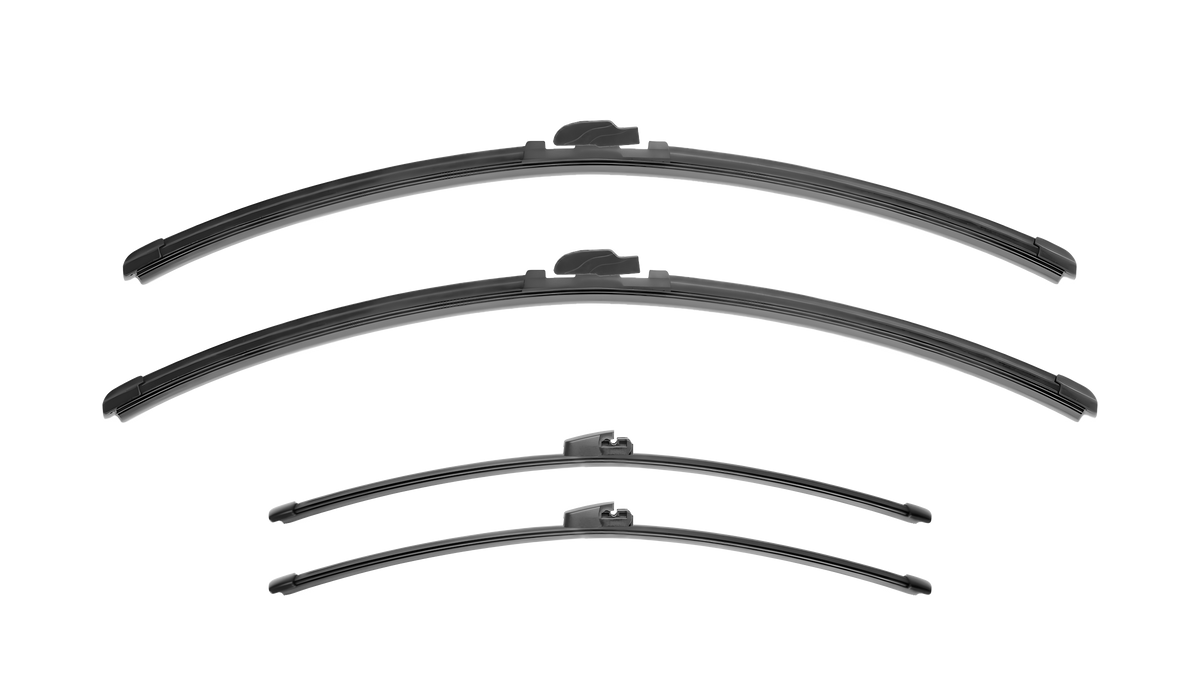 Wiper Blades for Volkswagen Transporter 2003 - 2013 (T5) Bus 2 Rear Doors Front & Rear Kit