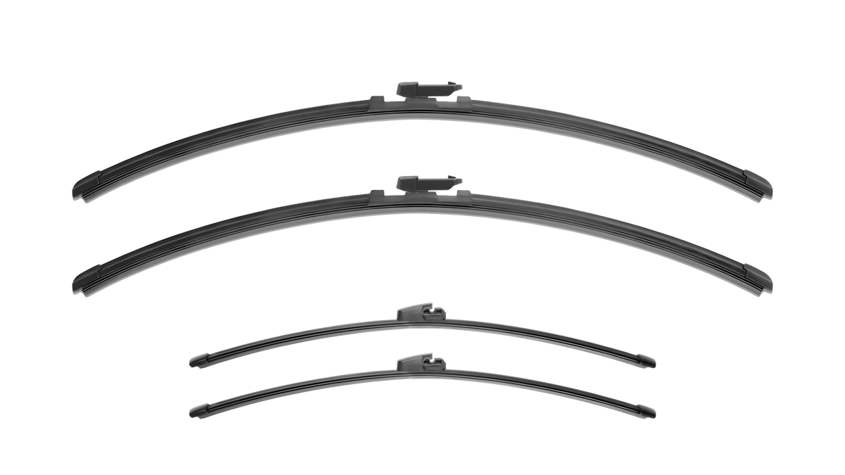 Wiper Blades for Volkswagen Transporter 2013 - 2015 (T5 Facelift) Van 2 Rear Doors Front & Rear Kit