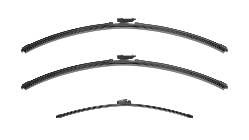 Wiper Blades for Volkswagen Transporter 2013 - 2015 (T5 Facelift) Van Rear Tailgate Front & Rear Kit