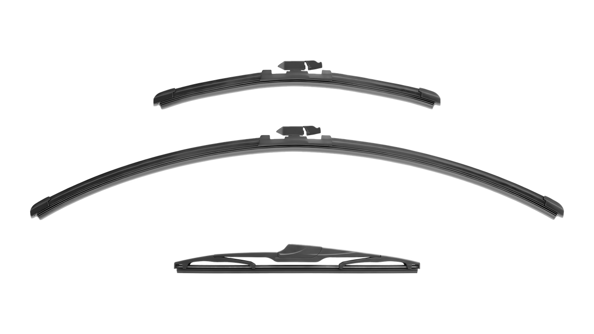 Wiper Blades for Renault Captur 2017 - 2019 (J87 Facelift) Front & Rear Kit