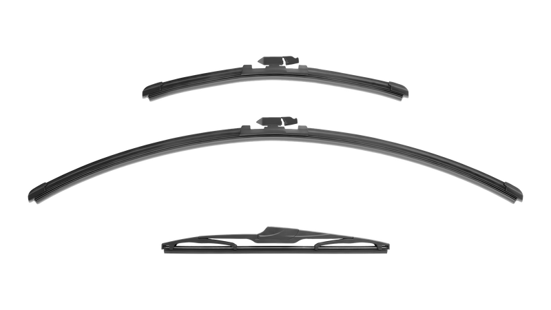 Wiper Blades for Renault Captur 2017 - 2019 (J87 Facelift) Front & Rear Kit